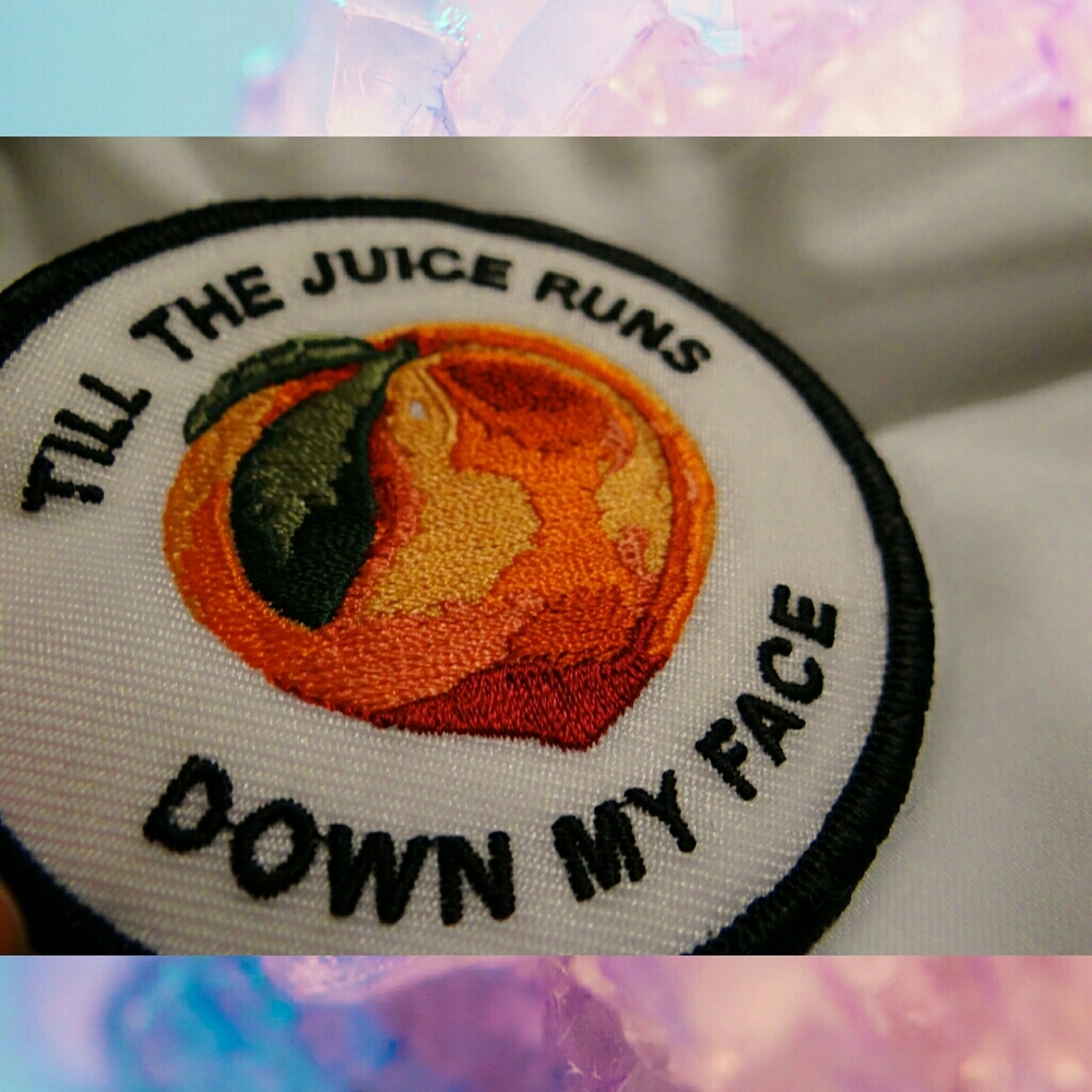 Embroidered Peach Patch - FREE with Purchase